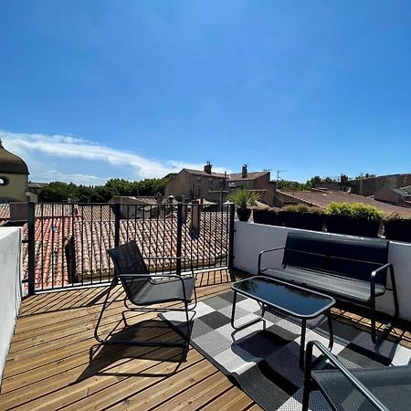 קרקסון Rooftop N°38 - Rooms Et Studios - Vue Cite Medievale מראה חיצוני תמונה