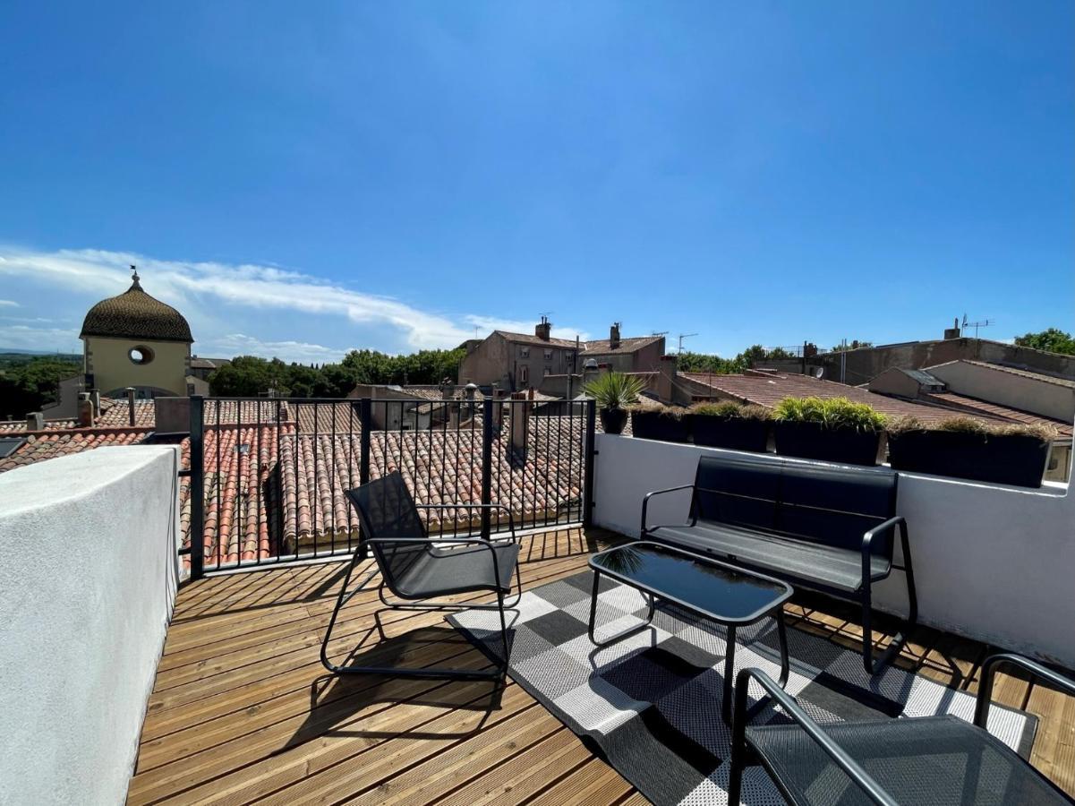 קרקסון Rooftop N°38 - Rooms Et Studios - Vue Cite Medievale מראה חיצוני תמונה